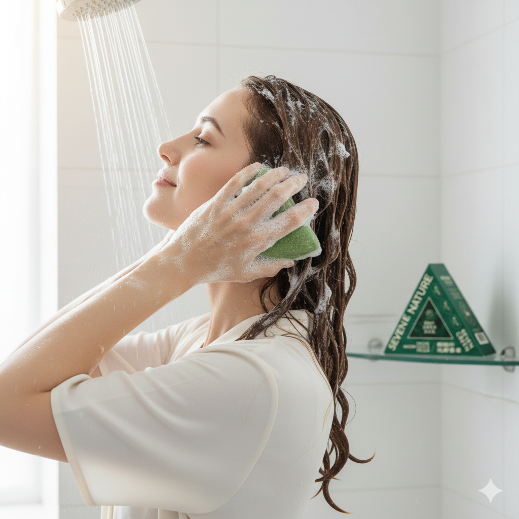 💚 Seven Green Nature Shampoo Bar (120gr) 🌿 With Free Delivery