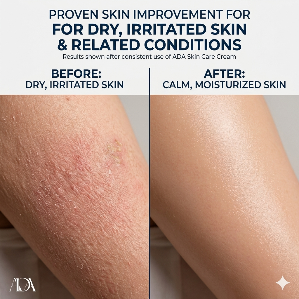 ADA Skin Care Cream – Soothing Relief for Fungal Infection, Psoriasis & Eczema | Anti-Itch Formula for Healthy Skin