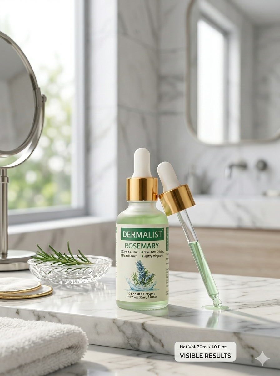 Dermalist Rosemary Hair Growth Non-Greasy Scalp Serum for Men & Women – 30 ml