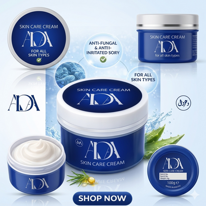 ADA Skin Care Cream – Soothing Relief for Fungal Infection, Psoriasis & Eczema | Anti-Itch Formula for Healthy Skin