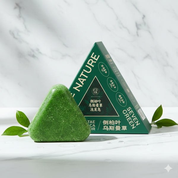 💚 Seven Green Nature Shampoo Bar (120gr) 🌿 With Free Delivery