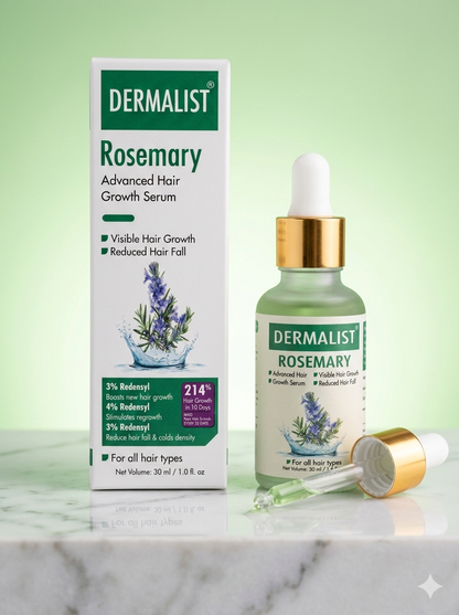 Dermalist Rosemary Hair Growth Non-Greasy Scalp Serum for Men & Women – 30 ml