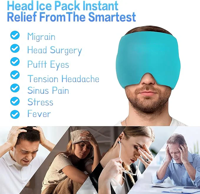 Migraine Relief Gel Cap - Great for Tension, Sinus, Better Sleep & Stress Relief