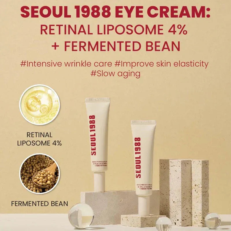 Seoul 1988 Bright Eyes Cream – Dark Circle & Wrinkle Repair & Anti-Aging Hydrating | Korean Formula