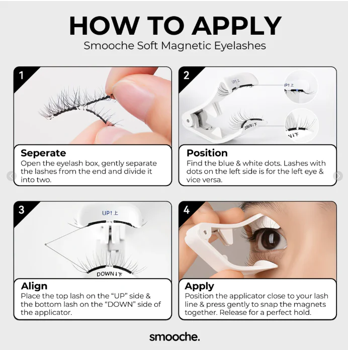 Magnetic Eye Lashes With Applicator For Girls With Free Delivery