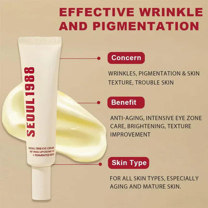 Seoul 1988 Bright Eyes Cream – Dark Circle & Wrinkle Repair & Anti-Aging Hydrating | Korean Formula
