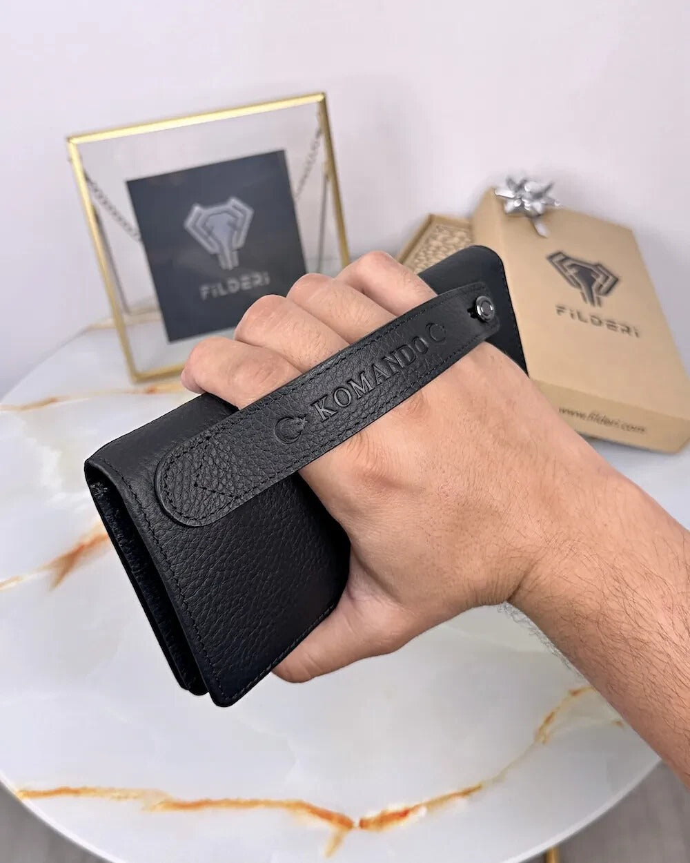 Luxury Handmade Leather Long Wallet For Men