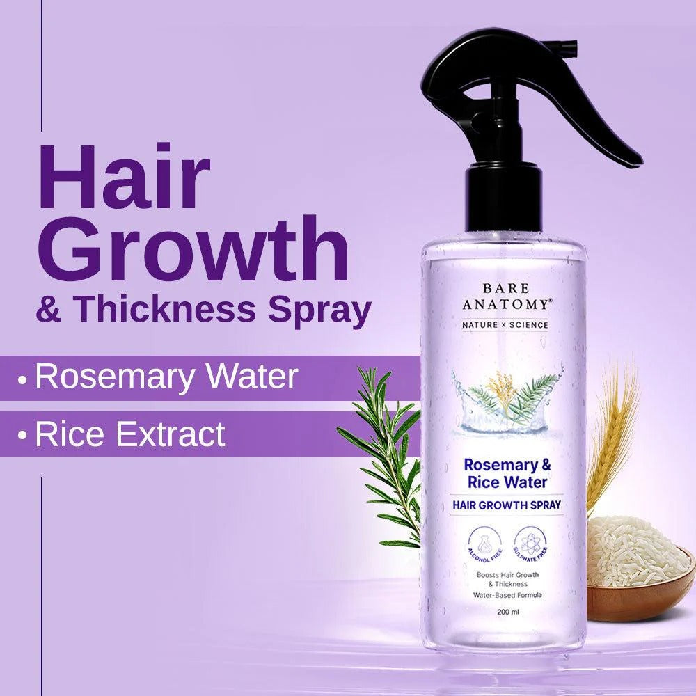 Rosemary & Rice Water Hair Growth Spray With Free Home Delivery