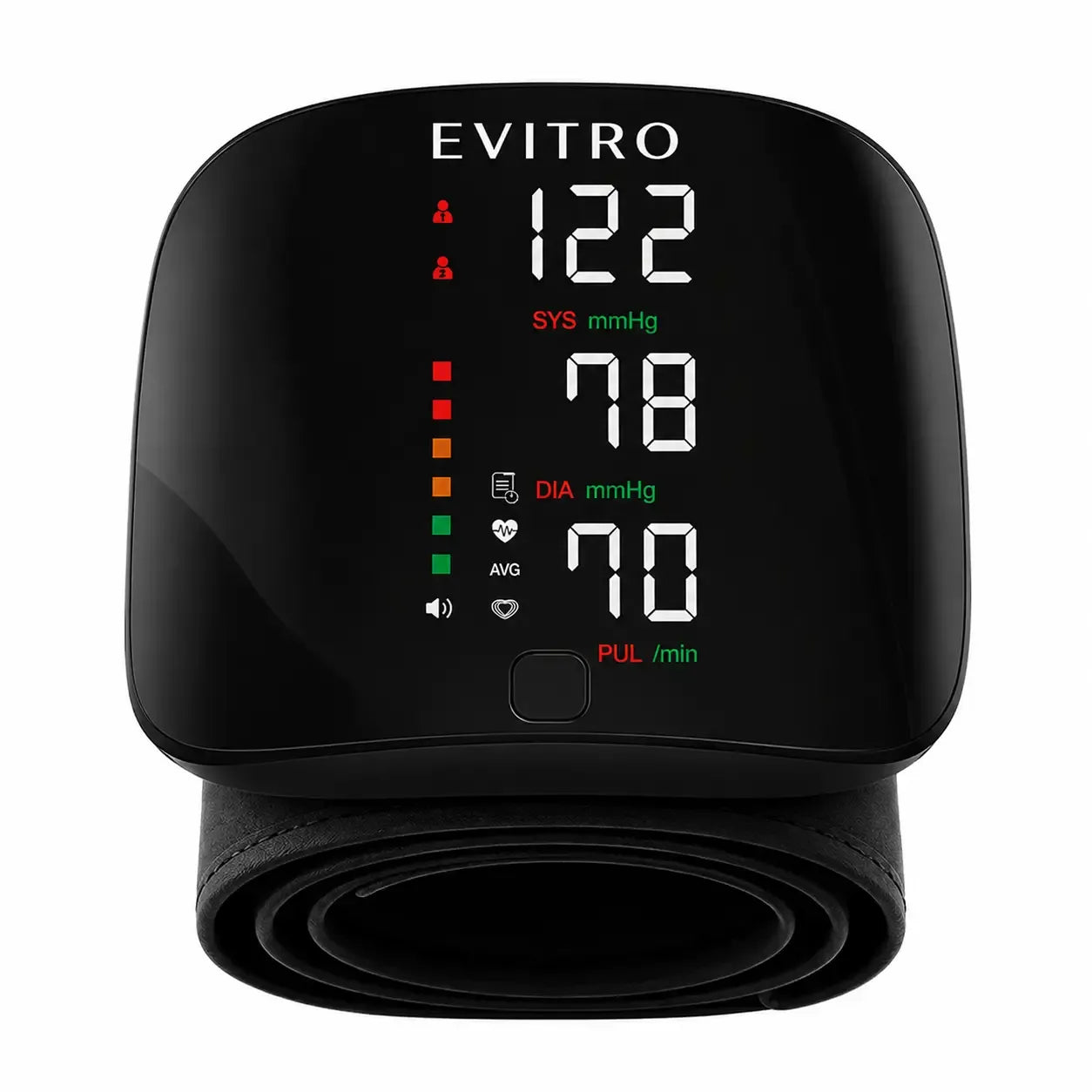 Rechargeable Wrist BP Monitor – Digital LED Display & Voice