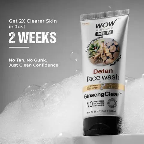 Korean Ginseng + Kojic Acid Detan Face Wash Gel - Pack Of 1 / 100 ML