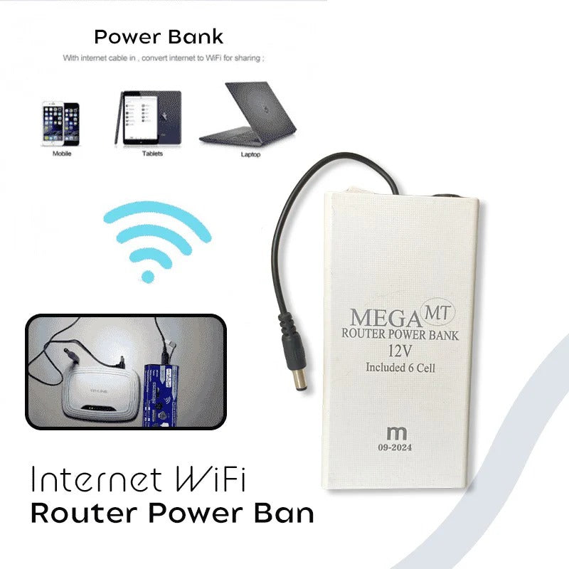 WiFi Router Power Bank (8–10Hrs Backup) With Free Delivery