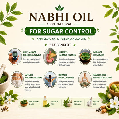 Blood Sugar Control Herbal Belly Button Oil Buy 1 Get 1 Free