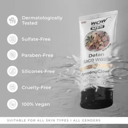 Korean Ginseng + Kojic Acid Detan Face Wash Gel - Pack Of 1 / 100 ML
