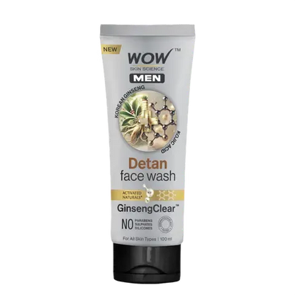 Korean Ginseng + Kojic Acid Detan Face Wash Gel - Pack Of 1 / 100 ML