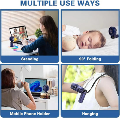 Mini Portable Handheld Led Fan (1200MAH) Battery