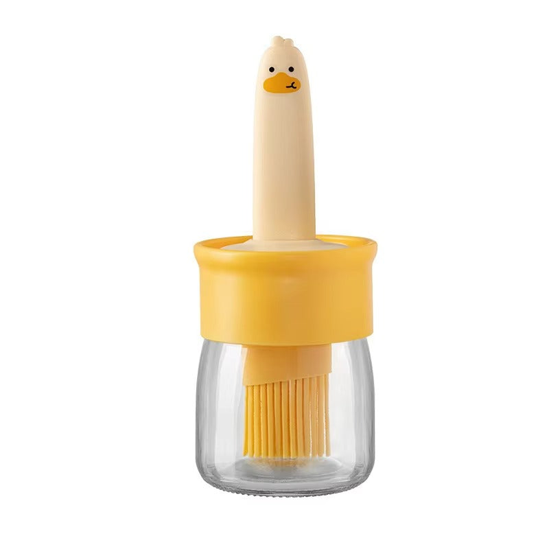 2-in-1 Duck Oil Dispenser With Silicone Brush