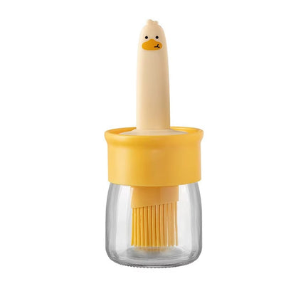 2-in-1 Duck Oil Dispenser With Silicone Brush