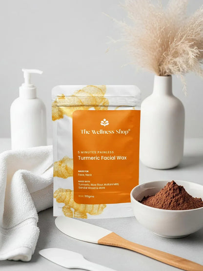 Turmeric Facial Wax - 5 Minutes Painless Herbal Wax Powder