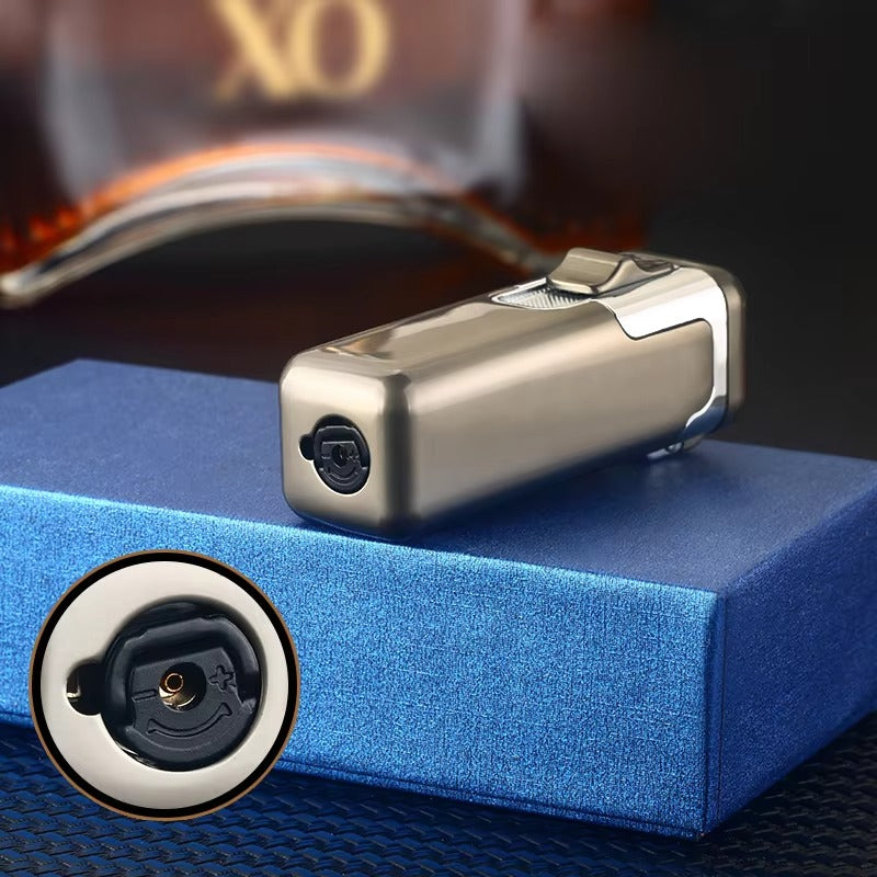 Best Refillable Fireplace Gas 4 Jet Blue Flame Cigar Torch Butane Fire Lighter Outdoor Windproof BBQ Camping Stove Torch Lighter