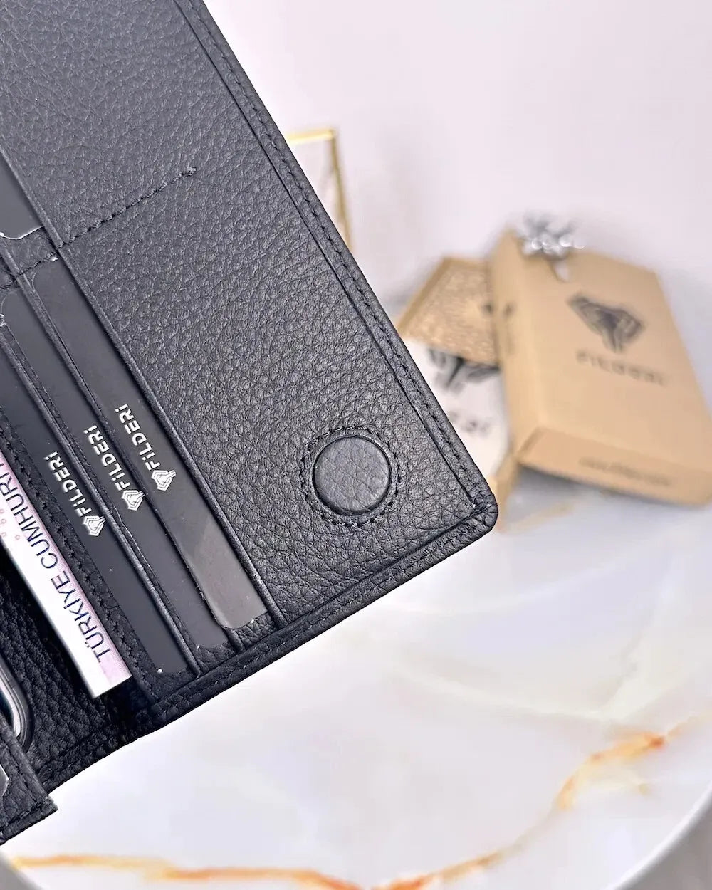 Luxury Handmade Leather Long Wallet For Men