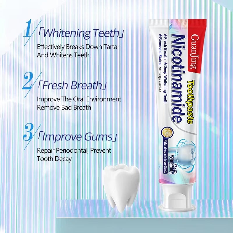 Nicotinamide Toothpaste Teeth Whitining With Free Delivery