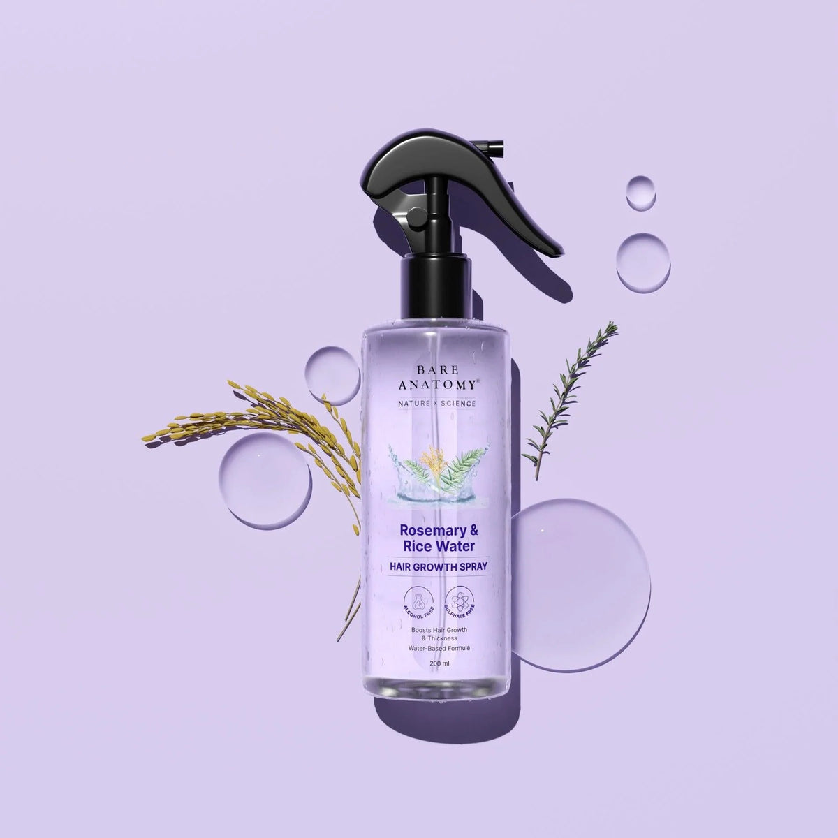 Rosemary & Rice Water Hair Growth Spray With Free Home Delivery