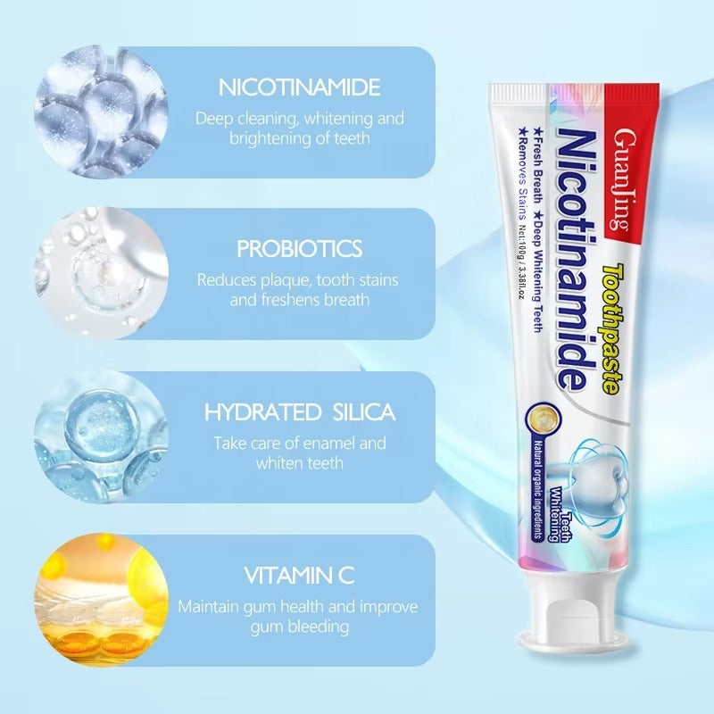 Nicotinamide Toothpaste Teeth Whitining With Free Delivery