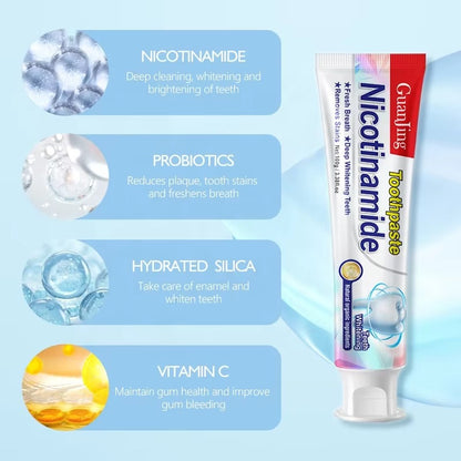 Nicotinamide Toothpaste Teeth Whitining With Free Delivery