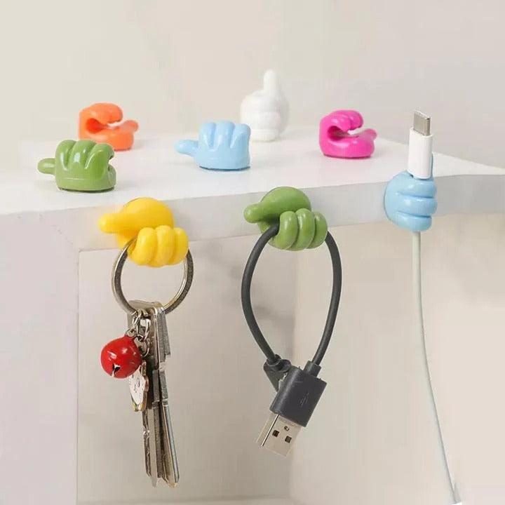 Thumb Wall Hook Multi-Color (Pack of 10)