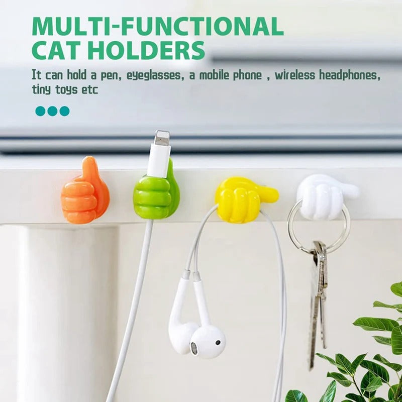 Thumb Wall Hook Multi-Color (Pack of 10)