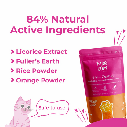 4-in-1 Turmeric Bikini Hair Removal Wax Powder Mask | Fee Delivery