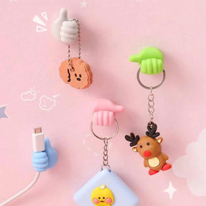 Thumb Wall Hook Multi-Color (Pack of 10)