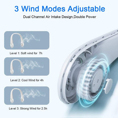 Portable Rechargeable Neck Fan With Free Delivery