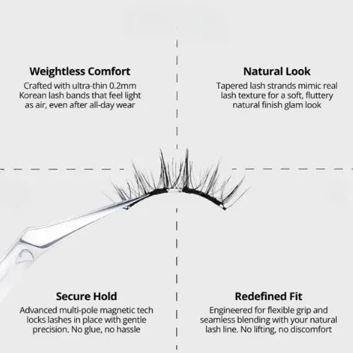 Magnetic Eye Lashes With Applicator For Girls With Free Delivery