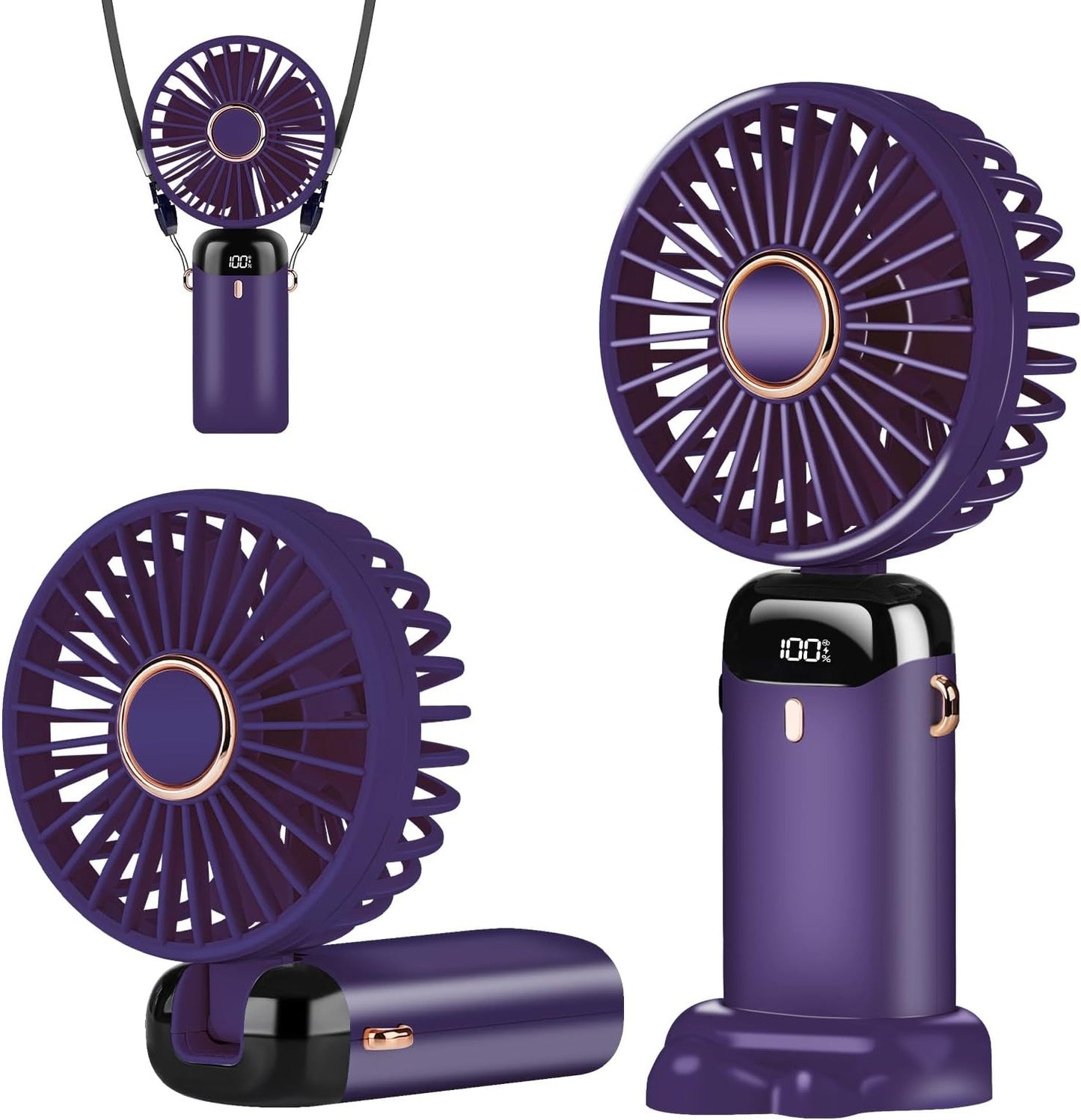 Mini Portable Handheld Led Fan (1200MAH) Battery