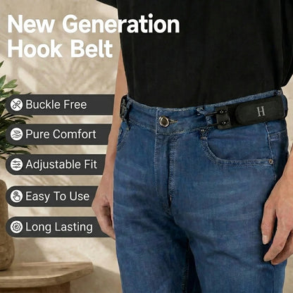 Premium Buckle-Free Hook Belt With New Style