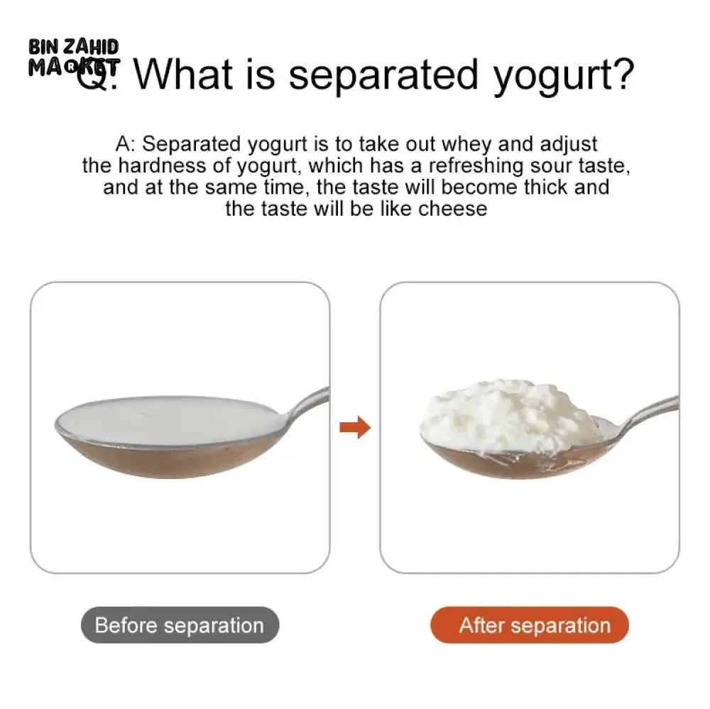 Yogurt Strainer For Greek & Fatless Yogurt