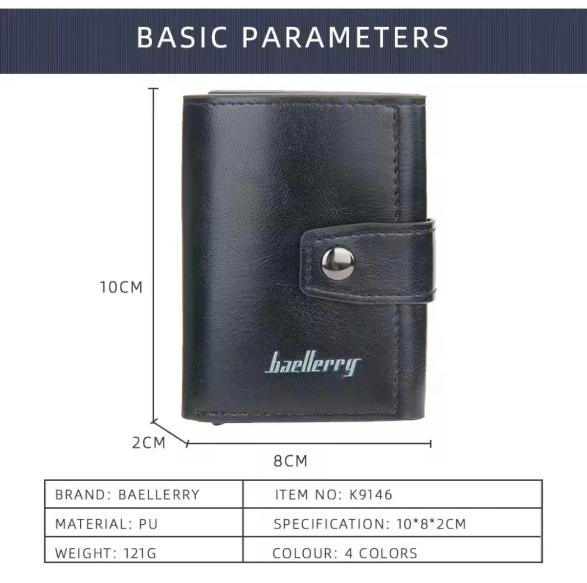 Baellberry Unisex Credit & Id Card Holder Wallet