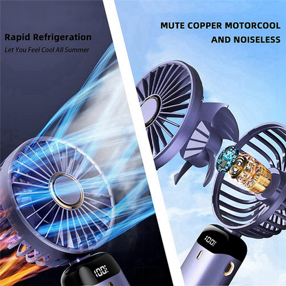 Mini Portable Handheld Led Fan (1200MAH) Battery