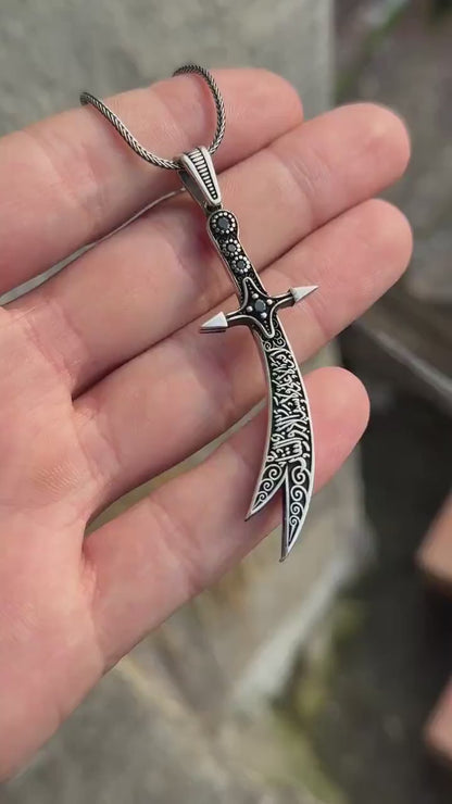 Ali Zulfiqar Sword Pendant Necklace
