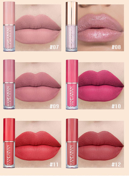 12 Colors Matte Liquid Lipstick Set